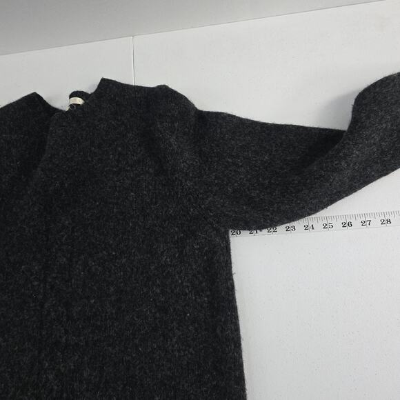 Perry Ellis‎ Lambswoool sweater womens M gray pullover 6820 - Picture 3 of 7